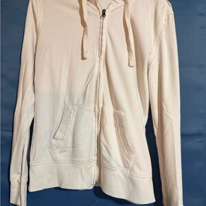 Mossimo Supply Co. Off-White Zip-Up Hoodie